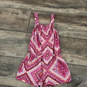 The Children's Place Pink and Purple Patterned Romper